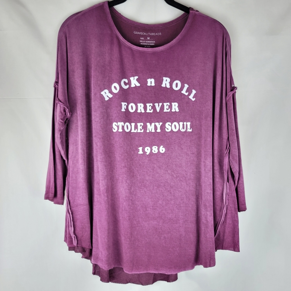 Grayson Threads Rock N Roll 3/4 Sleeve Shirt